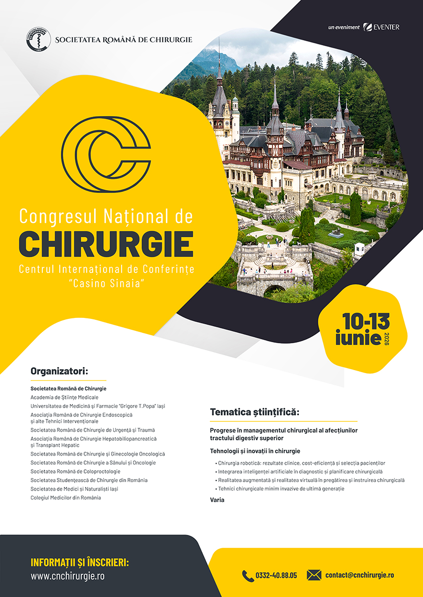 CNC 2026 – Congresul Național de Chirugie